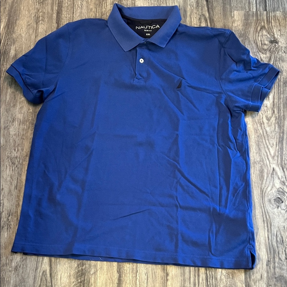 Nautica Men's Classic Blue Polo Shirt